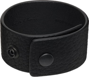 Rannerengas Rick Owens Rick Owens Concordians Anthem Leather Cuff Bracelet with Snaps Musta | RA02E0701 LBTBH, 1