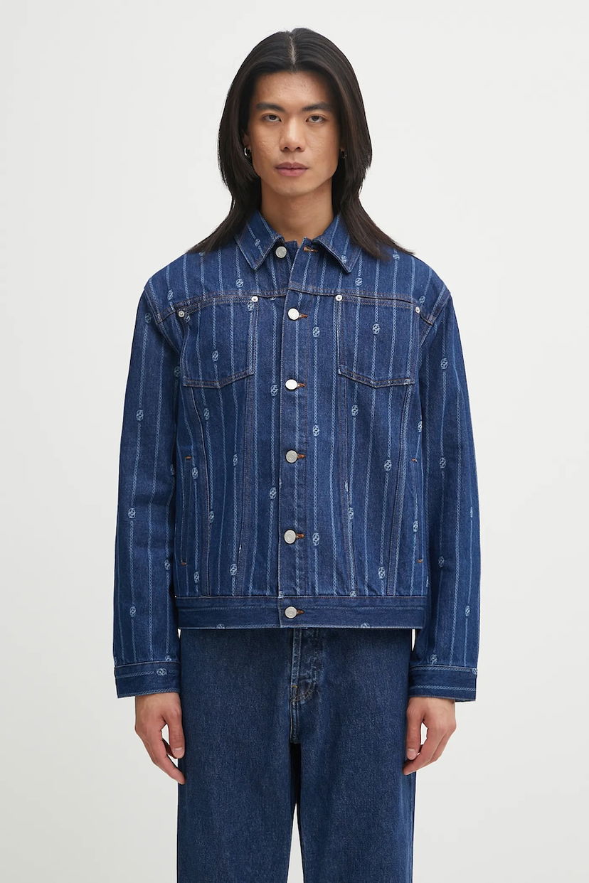 Takki Drôle de Monsieur Drôle de Monsieur La veste Denim Monogramme Jacket Sininen | I.JT182.CO238