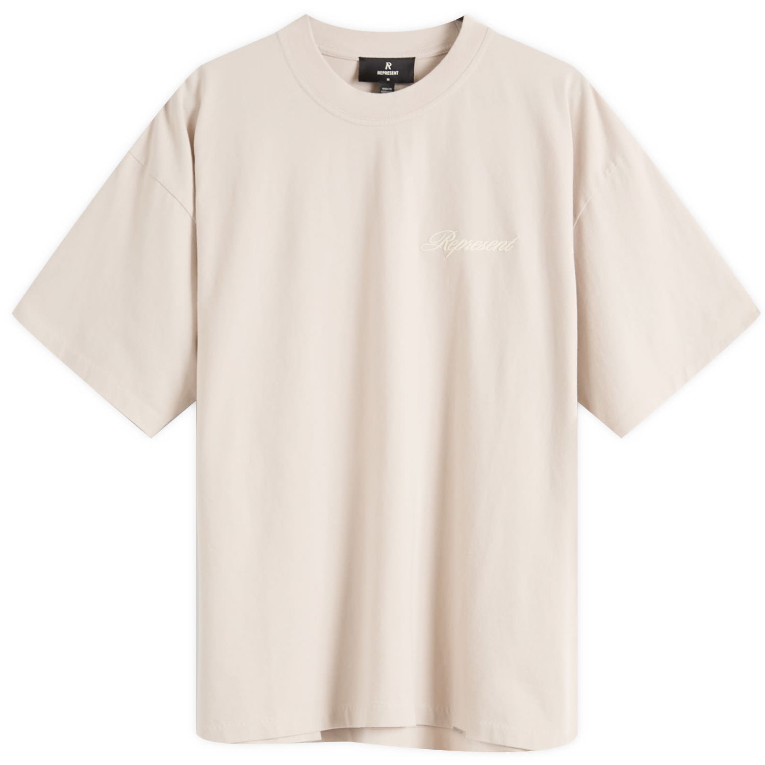 T-paita Represent Clo Script Logo T-Shirt, Size Large Beige | MLM100026-25, 1