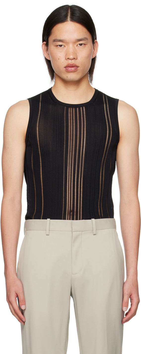 Tankkitoppi Helmut Lang Helmut Lang Cutout Tank Top Musta | O04HW704