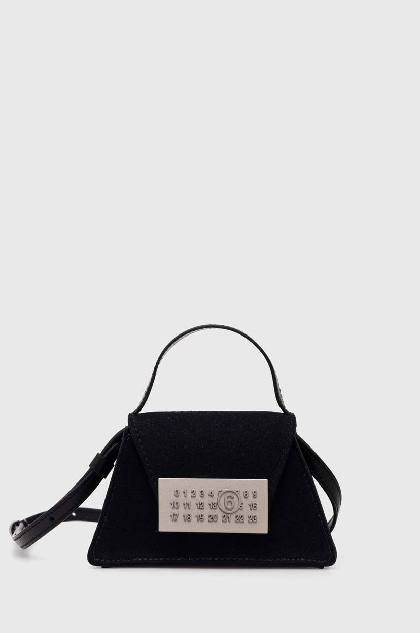 Käsilaukku Maison Margiela MM6 Black Triangle Shoulder Bag Musta | SB5ZI0006.P6642