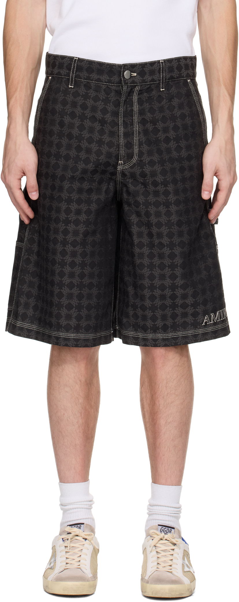 Shortsit AMIRI AMIRI MA Quad Work Shorts Musta | AMSHCA1091