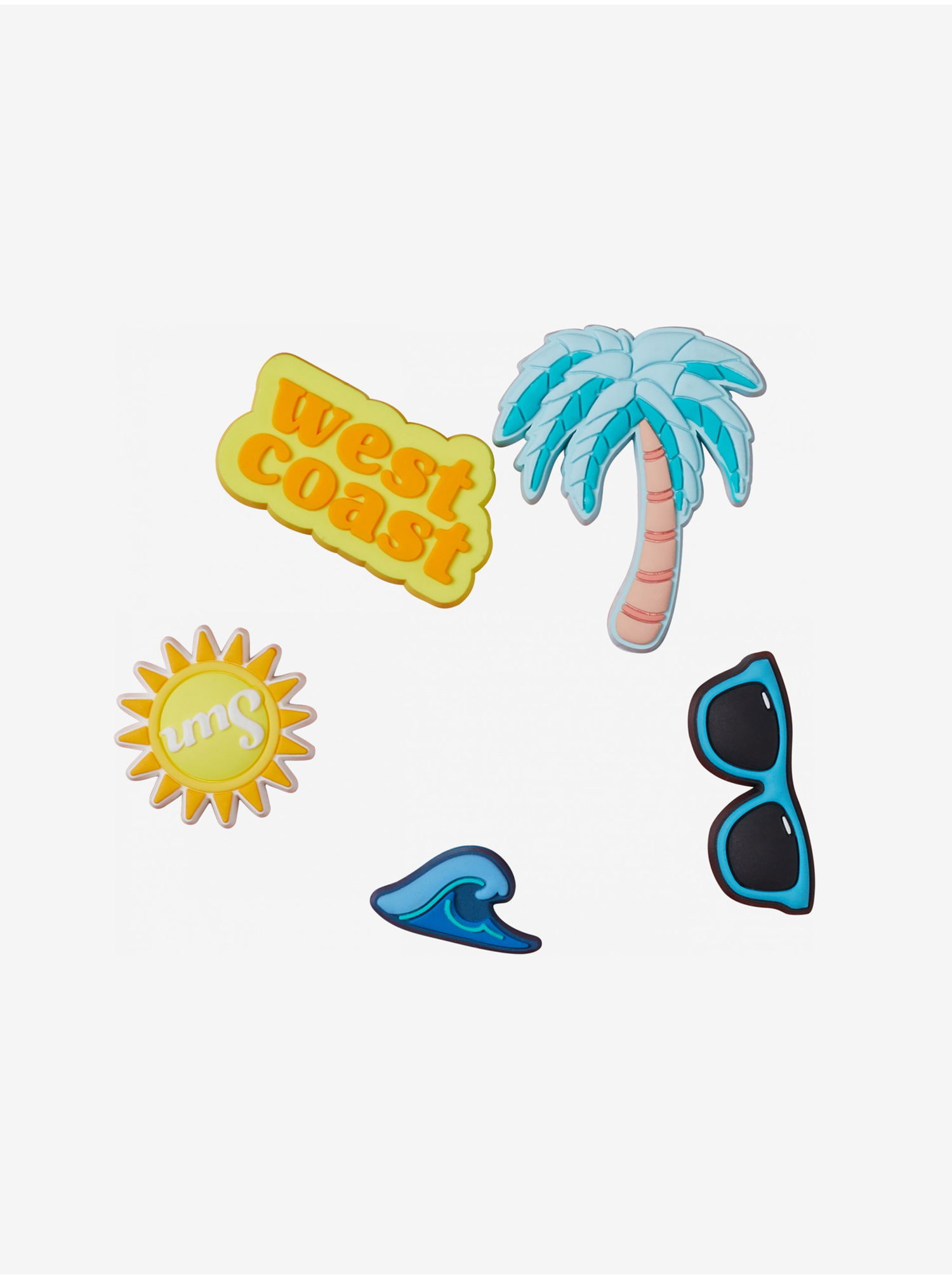 Kengänhoito Crocs Five-Piece West Coast Shoe Charms Monivärinen | SS2210009530, 0