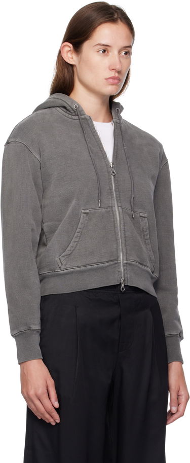 Huppari OUR LEGACY Our Legacy Mischief Zip-Up Hoodie Harmaa | W4256MW, 1