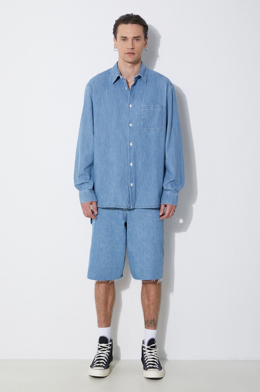 Paita A.P.C. A.P.C. Chemise Math Relaxed Denim Shirt Sininen | COGXX.H12584.IAB, 1