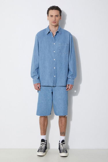 Paita A.P.C. A.P.C. Chemise Math Relaxed Denim Shirt Sininen | COGXX.H12584.IAB, 1