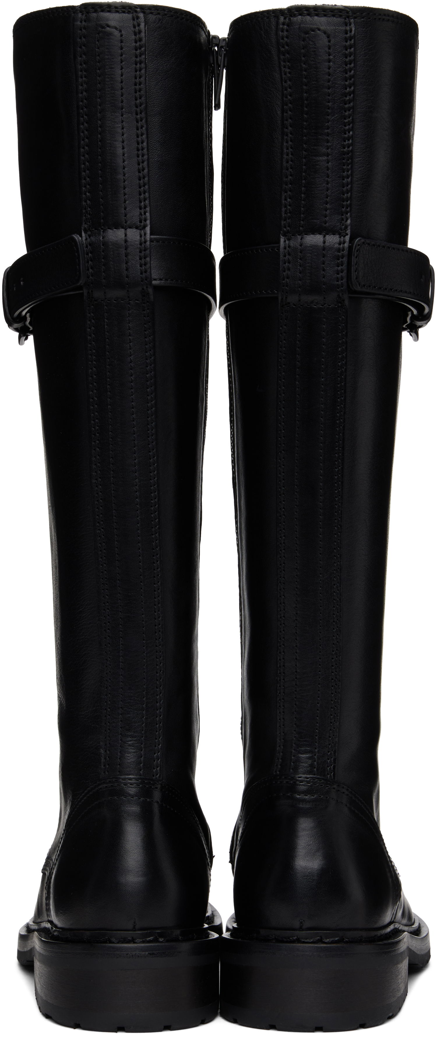 Vaatteet Ann Demeulemeester Ann Demeulemeester High Danny Tall Boots Musta | B0010063 LT047, 1
