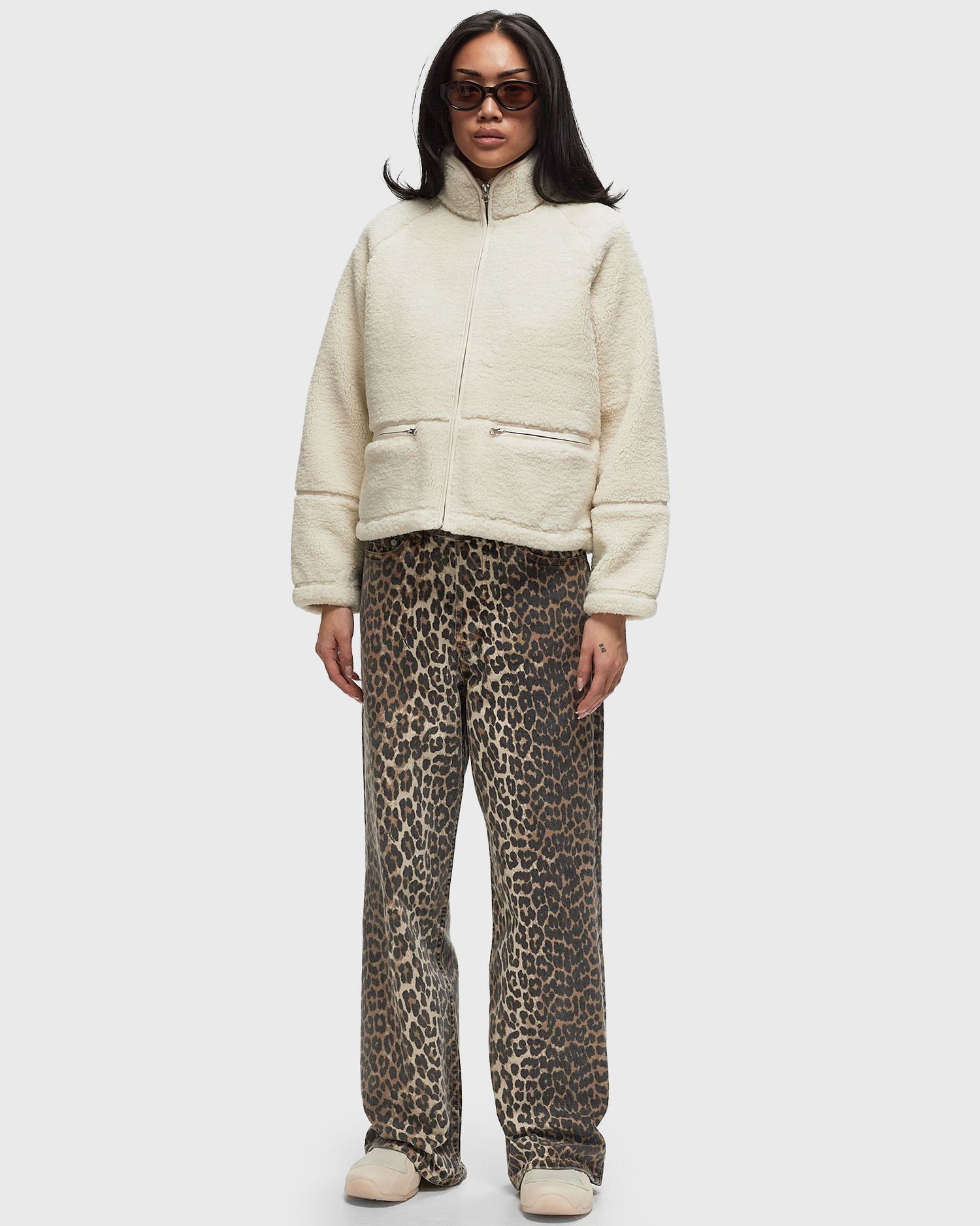 Takki Samsoe Samsoe Samsoe Samsoe Tara Fleece Jacket Beige | F23400032-TURTLEDOVE, 1