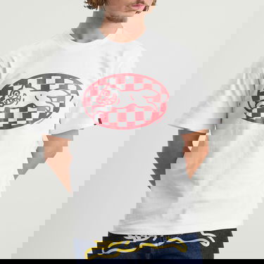 T-paita BBC IceCream Checker Running Dog Graphic Tee, Size Large Valkoinen | IC25379-WHT, 2