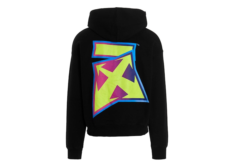 Huppari Off-White Arrows Oversized Hoodie Musta | OMBB085F22FLE0041070