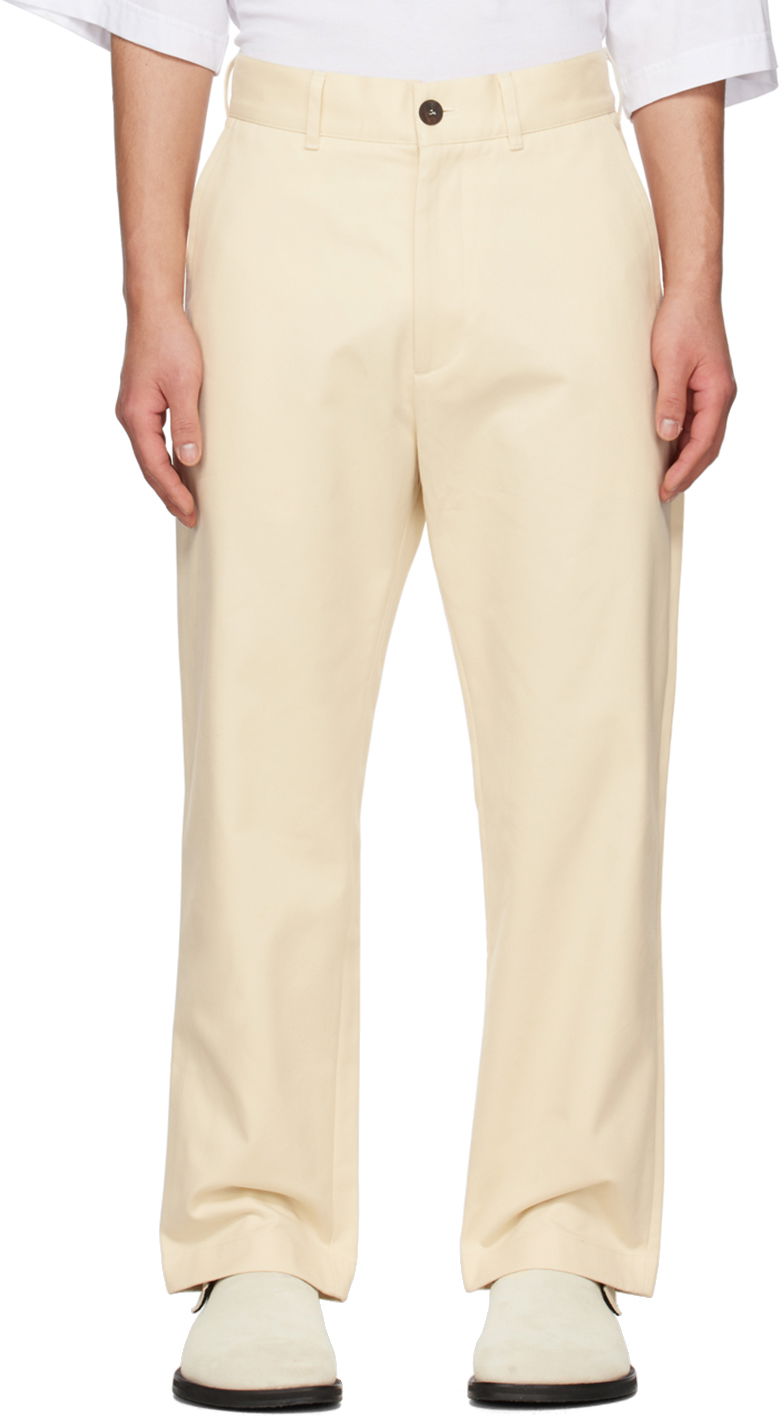 Housut Studio Nicholson Studio Nicholson Bill Trousers Beige | BILL SNM - 082 -
