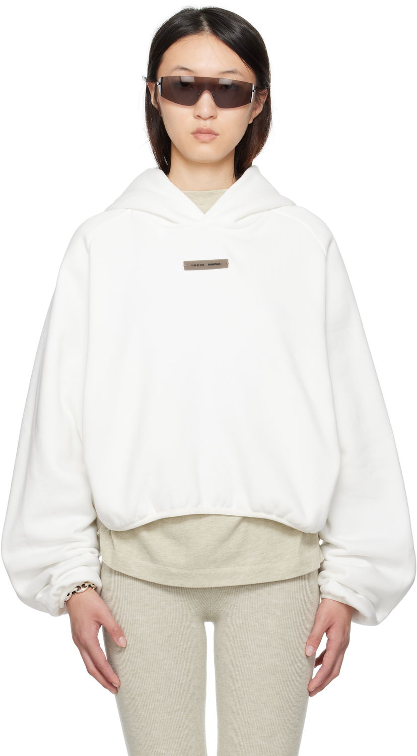 Huppari Fear of God ESSENTIALS Modern Fit Hoodie Valkoinen | 192SP257754FW