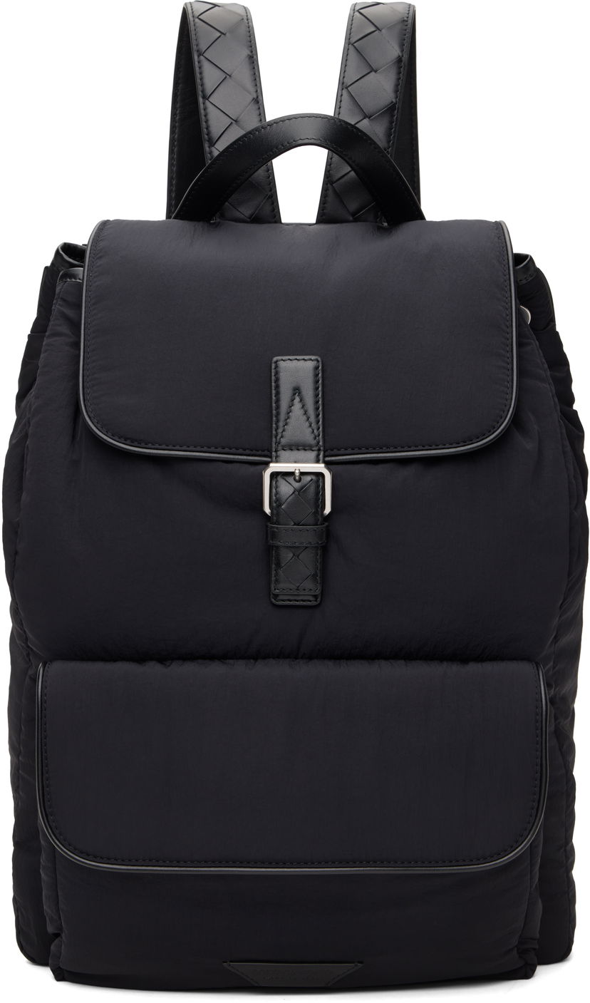 Reppu Bottega Veneta Padded Backpack Musta | 806160 VCQGG 8803