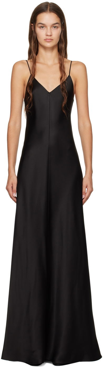 Mekko The Row Guinevere Maxi Dress Musta | 1267-W441