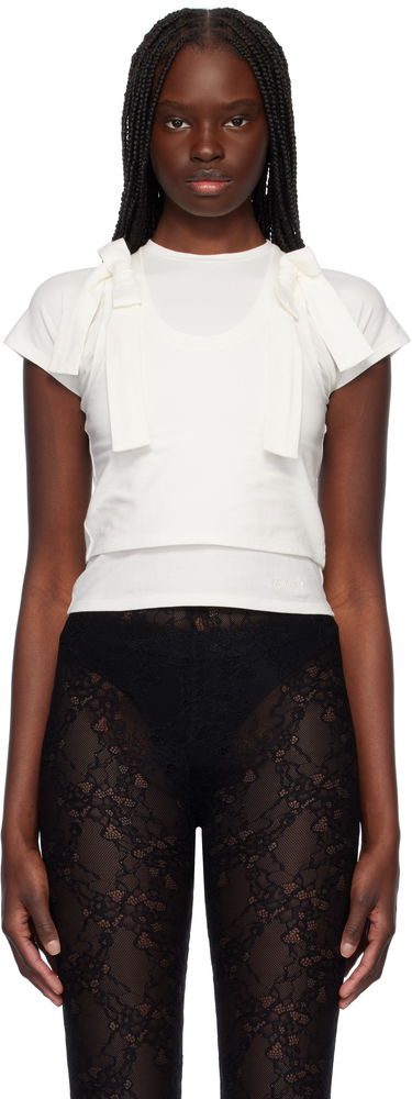 T-paita Ambush AMBUSH Layered Ribbon Baby Tee Valkoinen | 12115401, 0