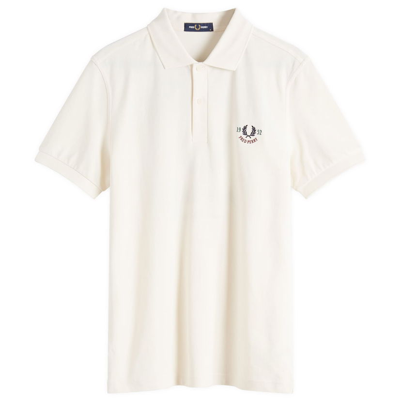 Poolopaita Fred Perry Fred Perry Clubhouse Embroidered Polo Shirt Valkoinen | M9834-560