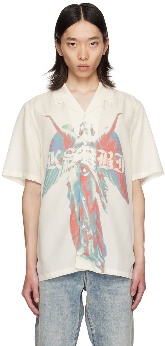 Paita Ksubi Angelik Resort Shirt Valkoinen | MPF24SH015
