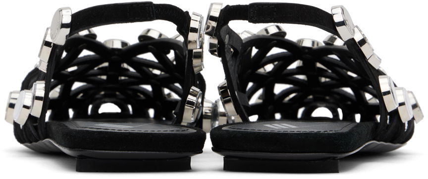 Asusteet The Attico Attico Grid Mirror Ballerina Flats Musta | 246WS801 L007SR, 1