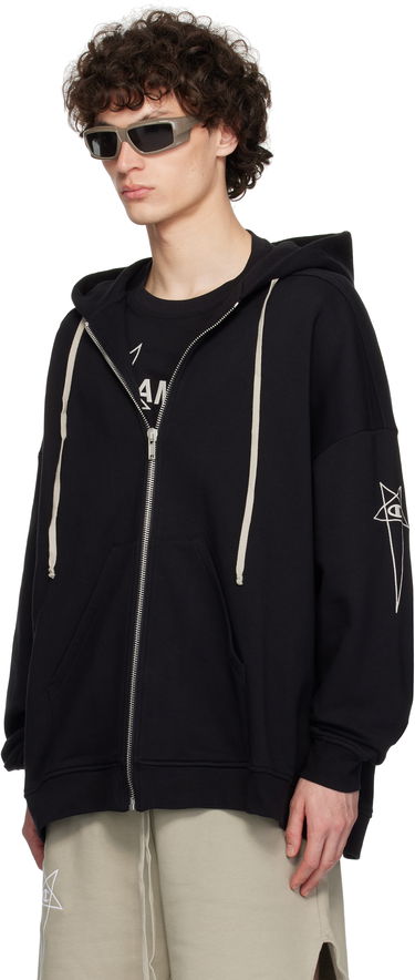 Huppari Rick Owens Rick Owens Champion Edition Jumbo Jason's Zip Hoodie Musta | CM01E1663 CHFE FELPA, 3