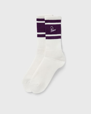 Sukat By Parra Parra Signature Striped Crew Socks Valkoinen | 53465, 1