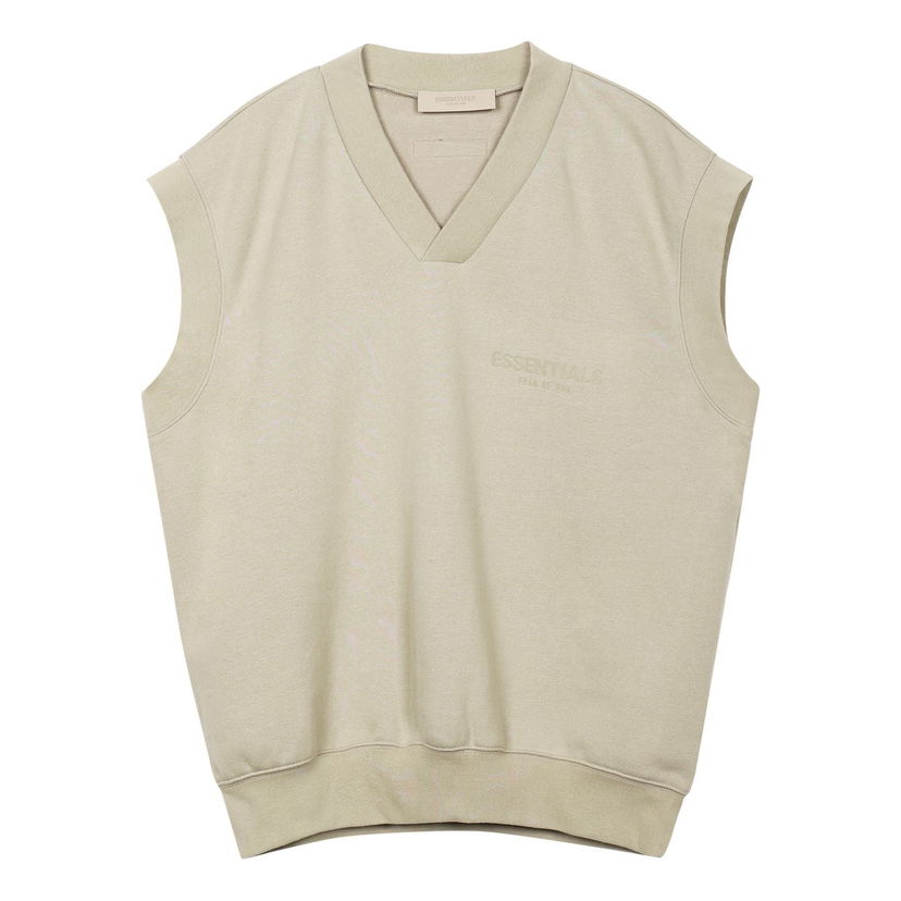 Villapaita Fear of God Essentials FW22 V-Neck Vest Beige | FOG-FW22-666