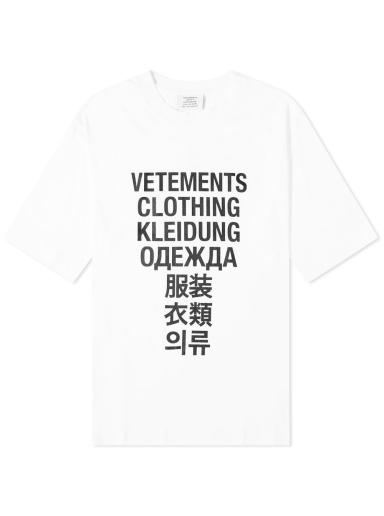 T-paita VETEMENTS Translation Tee Valkoinen | UA53TR100W