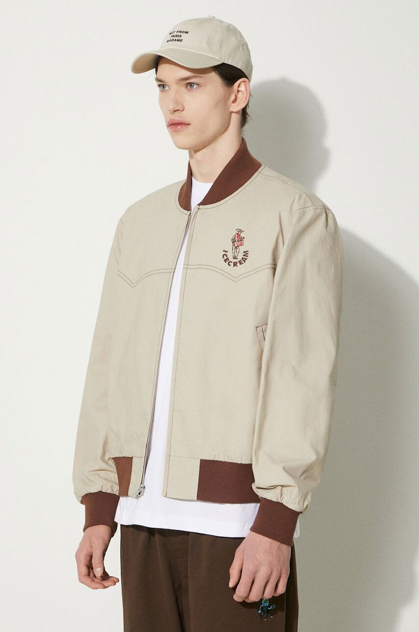 Bomber-takki BBC IceCream ICECREAM Western Bomber Jacket Beige | IC24202