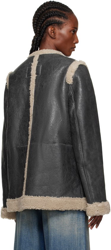 Takki Maison Margiela MM6 Maison Margiela Sports Shearling Jacket Musta | S52AM0330 M07010, 2