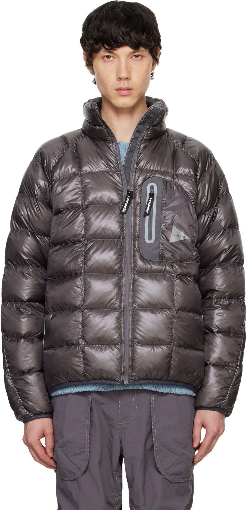 Puffer takki and wander Diamond Stitch Down Jacket Harmaa | 5744231106