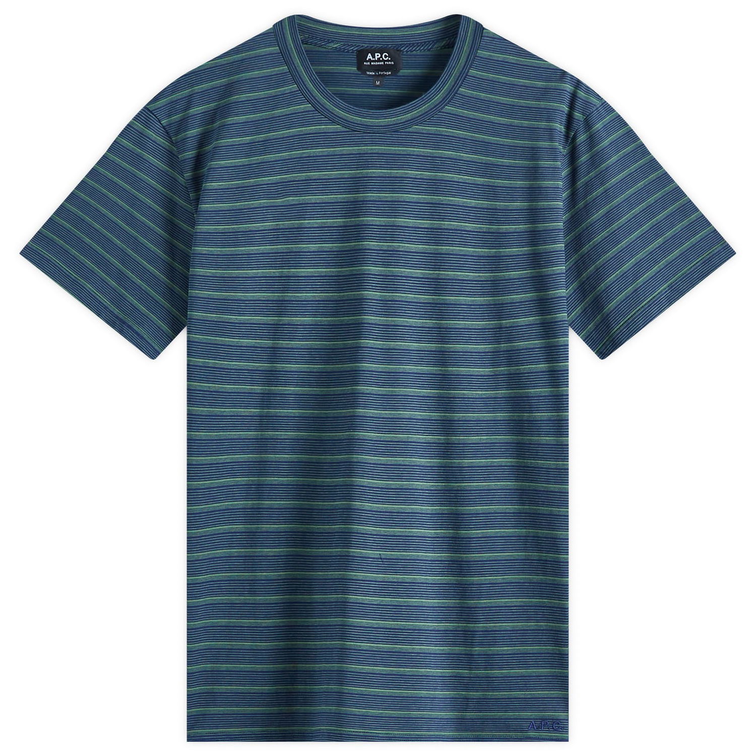 T-paita A.P.C. A.P.C. Men's Aymeric Stripe Tee Sininen | COHGX-H26132-IAK, 1