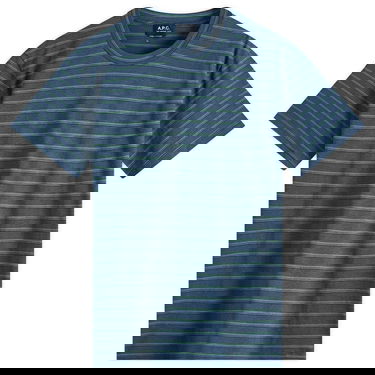 T-paita A.P.C. A.P.C. Men's Aymeric Stripe Tee Sininen | COHGX-H26132-IAK, 1