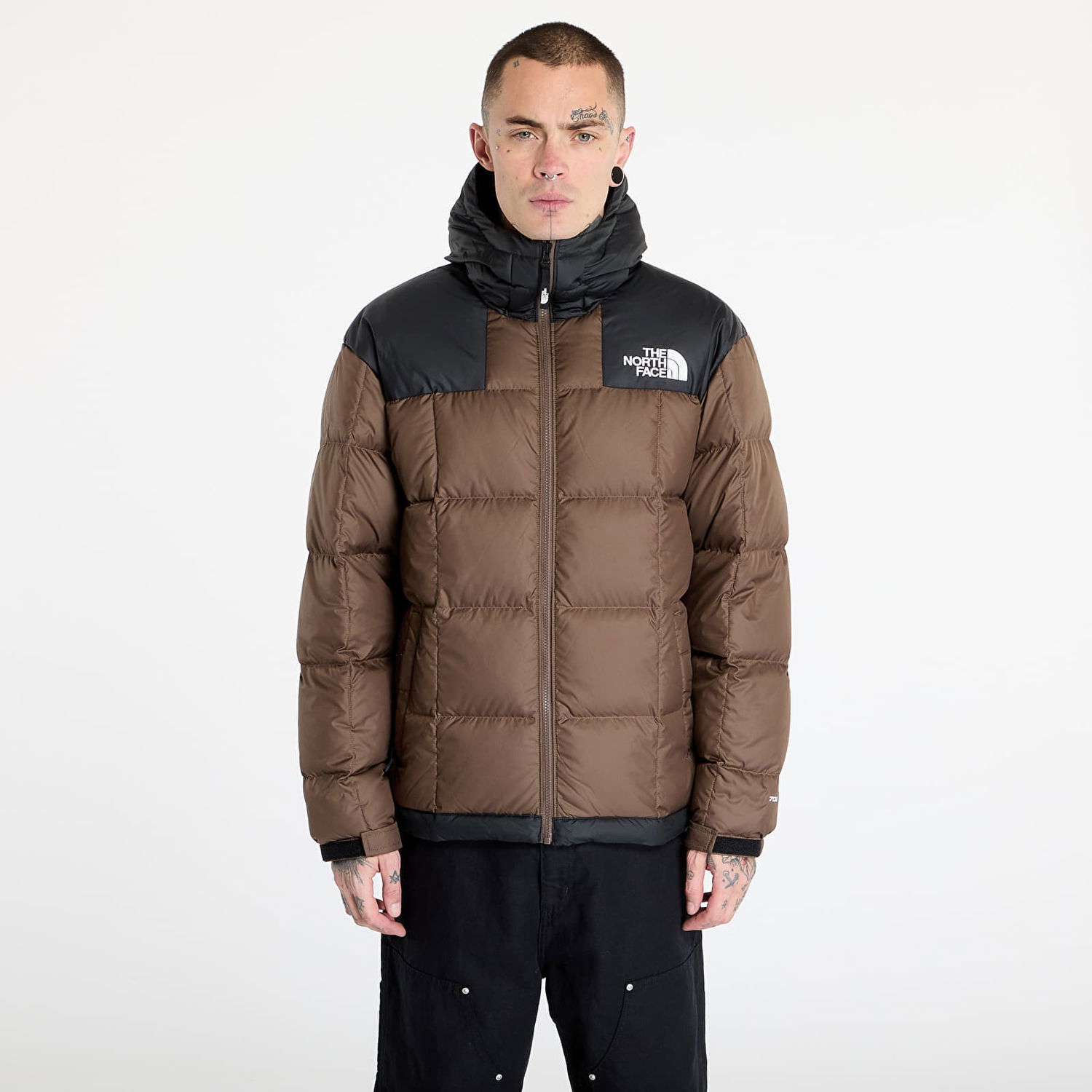Puffer takki The North Face Lhotse Hooded Jacket Smokey Brown Ruskea | NF0A853C1OI1, 0