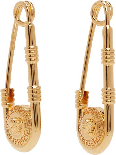 Korvakorut Versace Safety Pin Earrings Beige | 1004827_1A00620, 4
