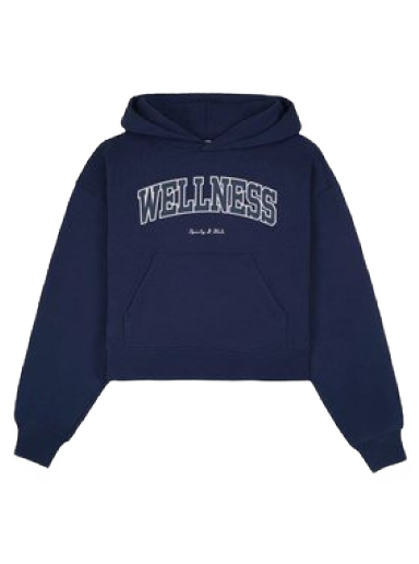 Huppari Sporty & Rich Wellness Ivy Cropped Hoodie Tummansininen | HC851NA
