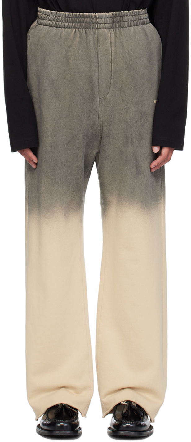 Verryttelyhousut We11done Gradation Sweatpants Beige | WD-TA2-24-730-U-BG