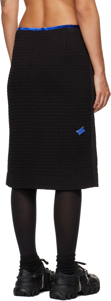 Hame ADER ERROR Ruga Product. 64 Black Midi Skirt Musta | BN01FWSK0203BK, 2