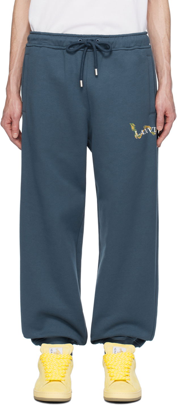 Verryttelyhousut LANVIN CNY Sweatpants Tummansininen | RM-TR0063-J109-P24, 0