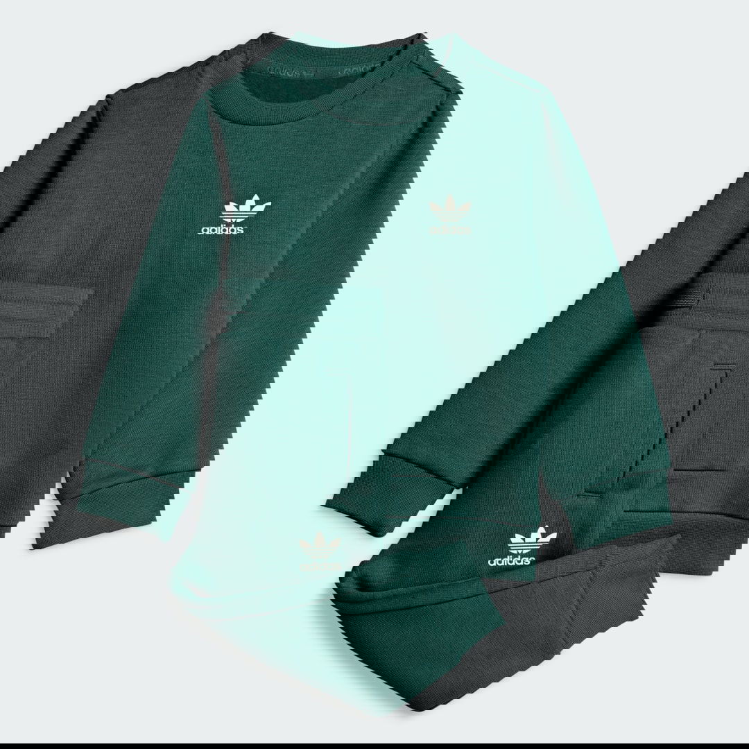 Verryttelypuku adidas Performance Crew Set Vihreä | KW1878, 0