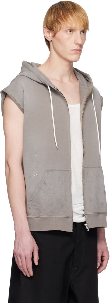 Huppari Maison Margiela MM6 Maison Margiela Paint Splatter Sleeveless Hoodie Harmaa | SH2HG0005 M25013, 1