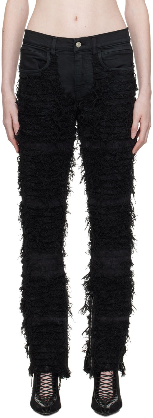 Jeans 1017 ALYX 9SM 1017 ALYX 9SM Blackmeans Shredded Skinny Jeans Musta | AZMPA0208FA03