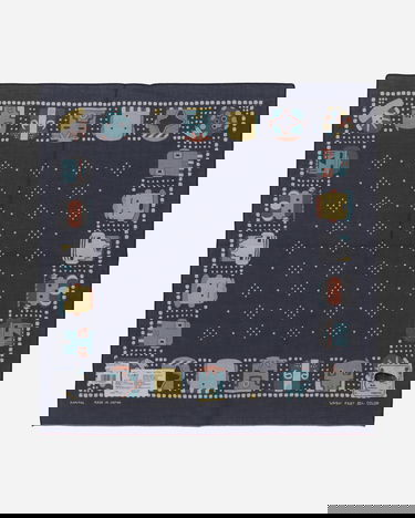 Huivi KAPITAL Selvedge Bandana with Kachina Print Sininen | EK-1169BA 1, 2