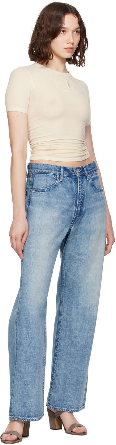 T-paita Baserange Baserange Chain Cutout T-Shirt Beige | TOCHS-RB-SU25, 3