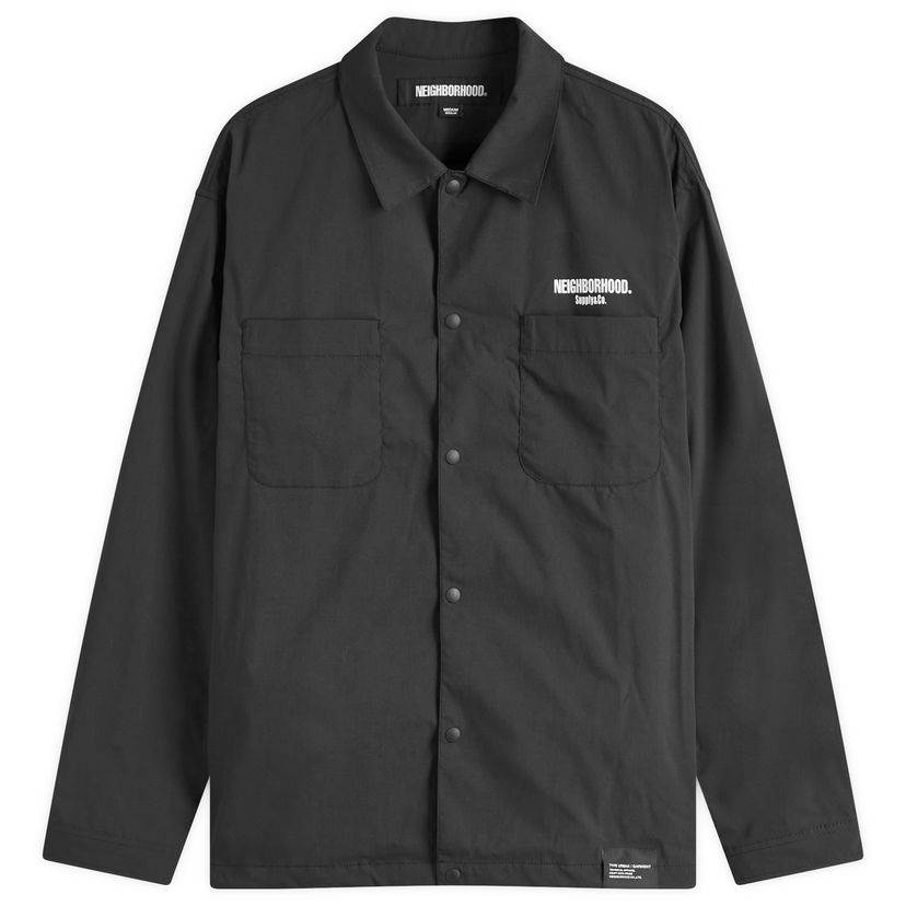 Paita Neighborhood Neighborhood Multifunctional Logo Shirt, Size Large Musta | 251TSNH-SHM06-BLK