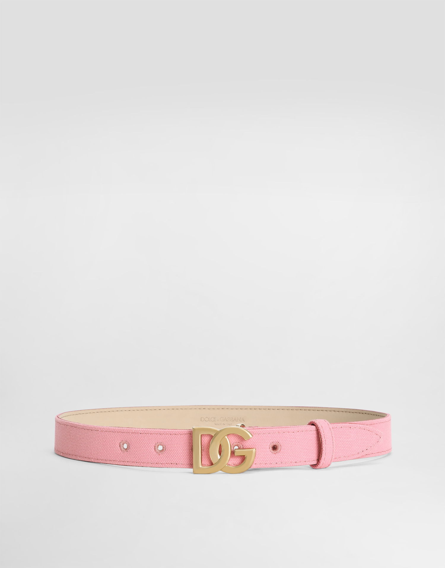 Vyöt Dolce & Gabbana Dolce & Gabbana Canvas Logo Belt Vaaleanpunainen | EC0083AT6618B405, 0