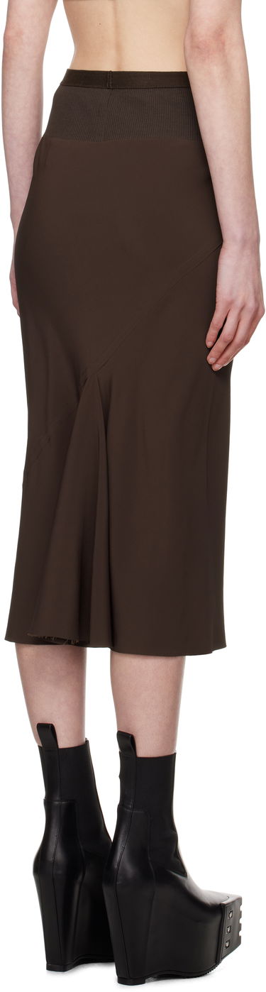 Hame Rick Owens Rick Owens Hollywood Knee Bias Midi Skirt Ruskea | RP01E7332 CC, 2