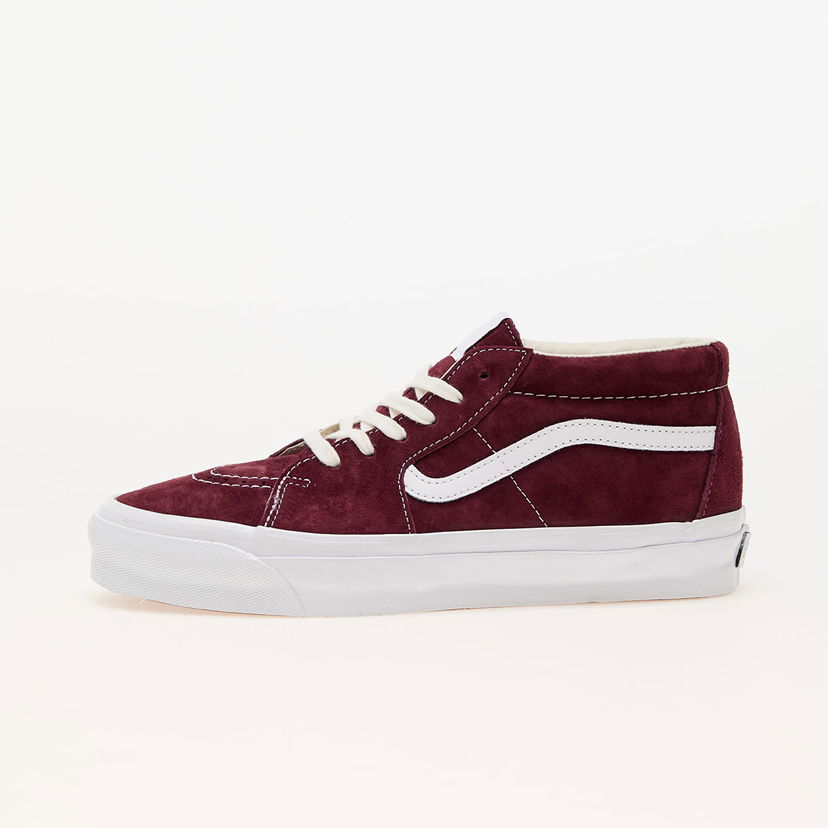 Skateboarding Vans Sk8-Mid Reissue 83 LX Pig Suede Burgundia | VN000CQQ4QU1