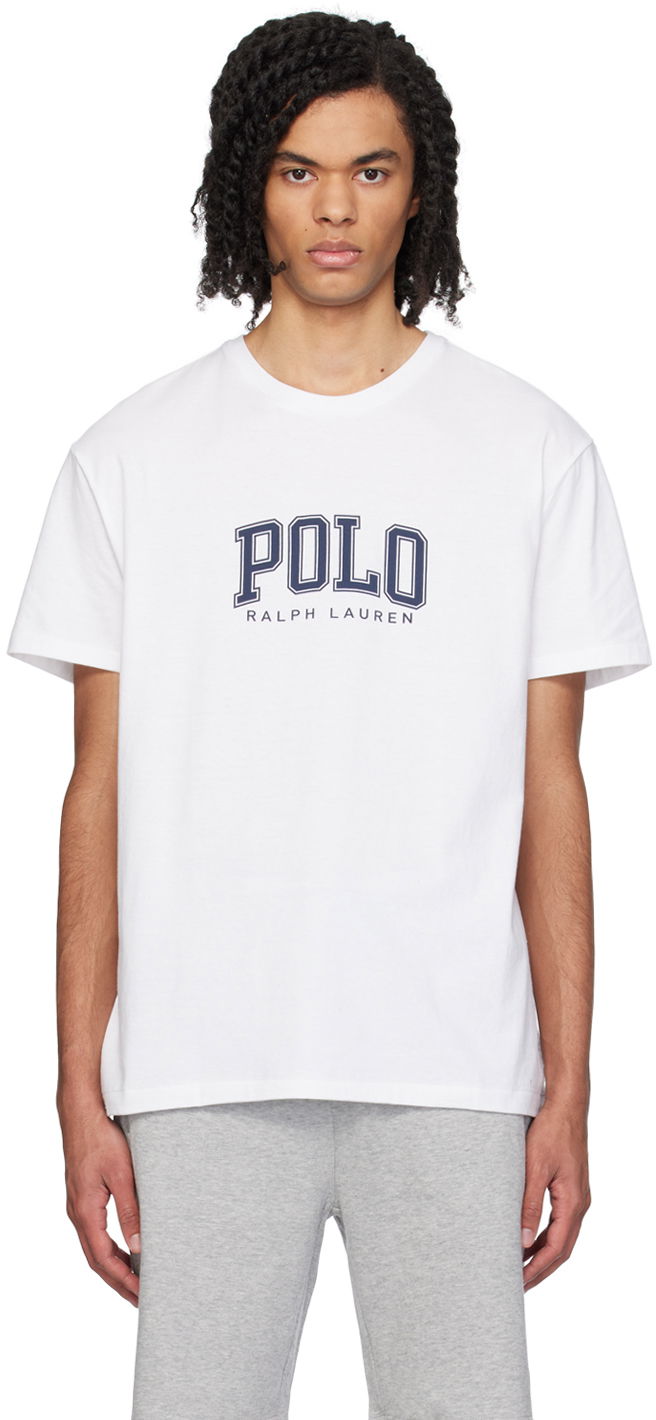 T-paita Polo by Ralph Lauren White Graphic T-Shirt Valkoinen | 710934714002