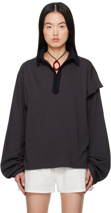 Poolopaita Ottolinger Ottolinger Long Sleeve Polo Musta | 11510291501, 0