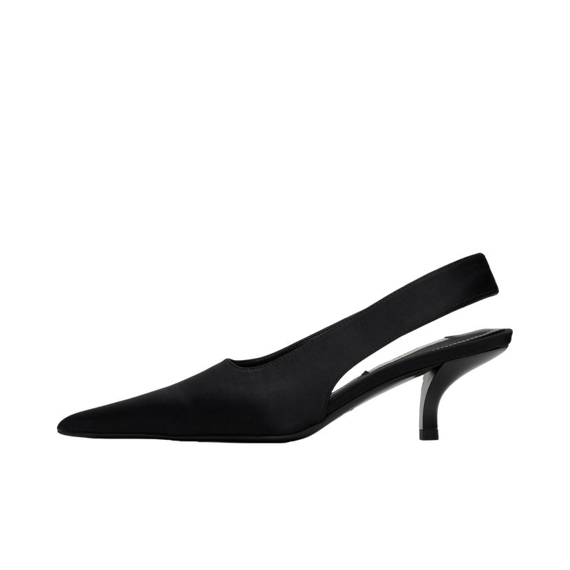 Tennarit ja kengät TOTEME Classic Satin Slingback Heels Musta | 251-WAS0205-FB0401