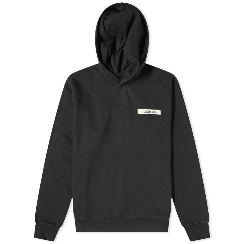 Huppari Jacquemus Gros Grain Logo Hoodie Musta | 24E245JS247-2036-990